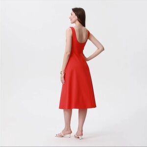 Women's Sleeveless Tailored Midi Dress - A New Day™ Red M